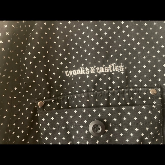 Crooks and castles illuminate collection polka dot military jacket - Picture 5 of 9